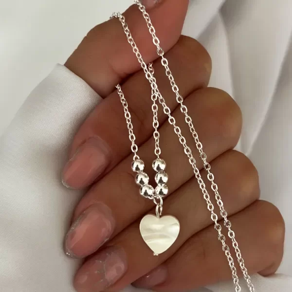 Producto - Collar Heart Nácar