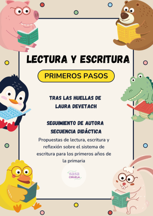 Producto - TRAS LAS HUELLAS DE LAURA DEVETACH - LECTURA Y ESCRITURA, PRIMEROS PASOS - 0