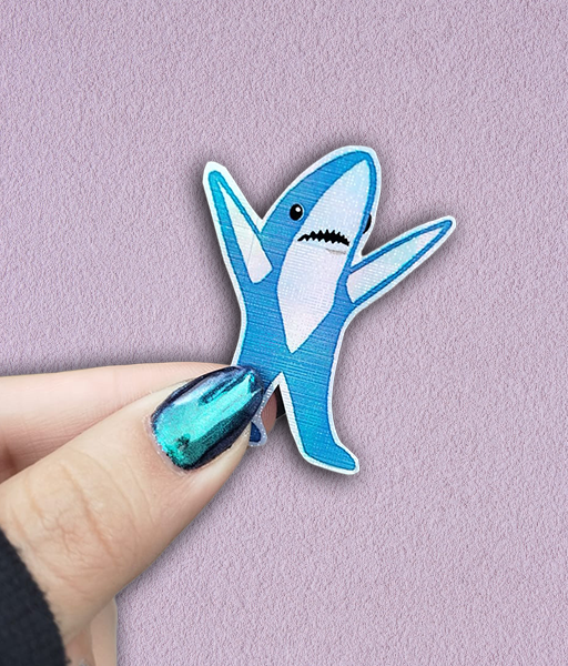 Producto - STICKER HOLOGRÁFICO - KATY PERRY - SHARK