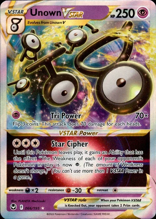 Producto - Unown VSTAR - 066/195 - Silver Tempest