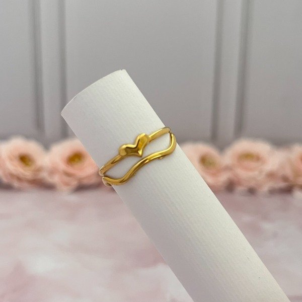 Producto - Anillo Acero Dorado Art. 288