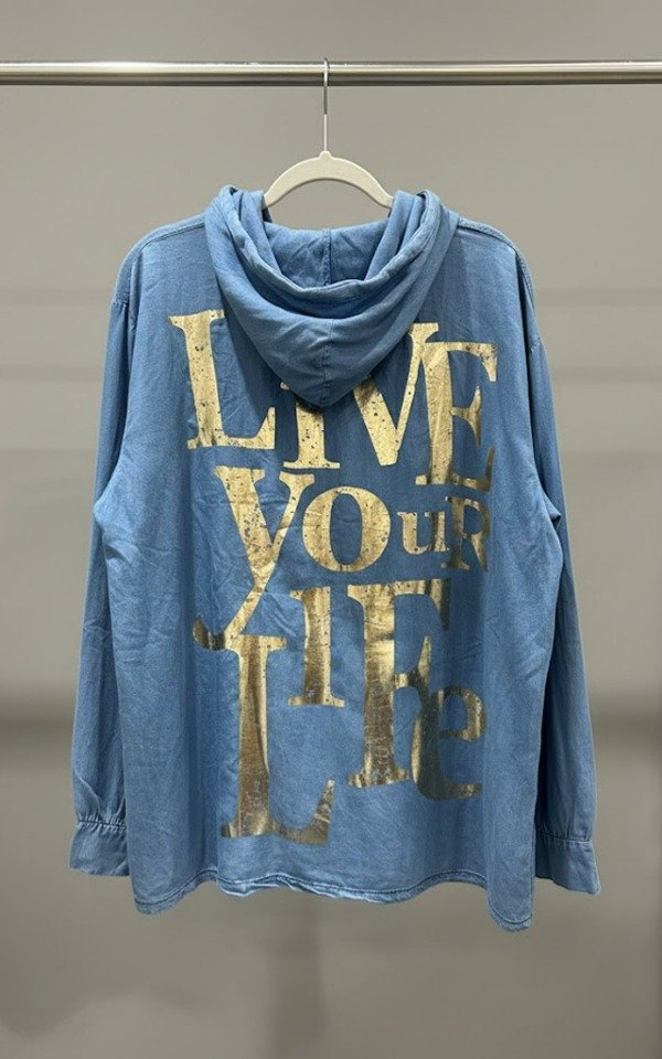 Producto - CAMPERA LIVIANA JEAN LOVE. (120 CONTORNO/70 LARGO)