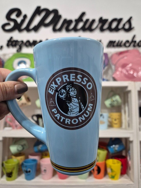 Producto - Taza choco alta Harry Potter Expresso Patronum