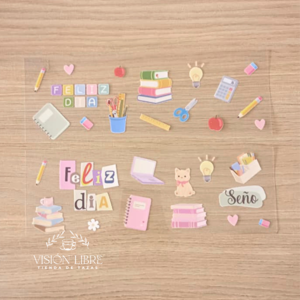 Producto - Stickers día del maestro 8x23cm
