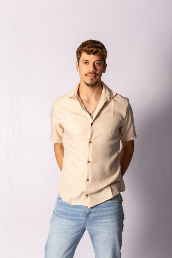 Producto - CAMISA TWILL LINO BEIGE