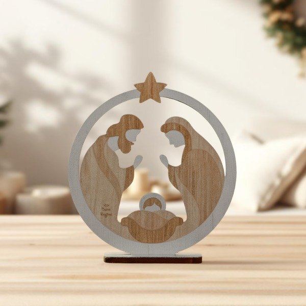 Producto - Pesebre de Madera Estilo Rústico Salvatore