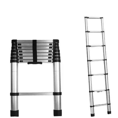 Producto - Escalera Telescópica -2M -Con Altura Ajustable -Gadnic