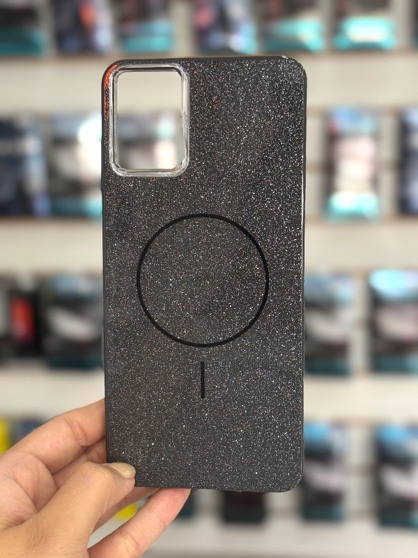 Producto - Case MagSafe brillantina negra A06