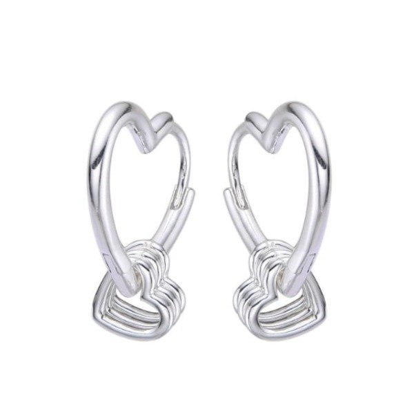 Producto - Argollas Heart Plata 925