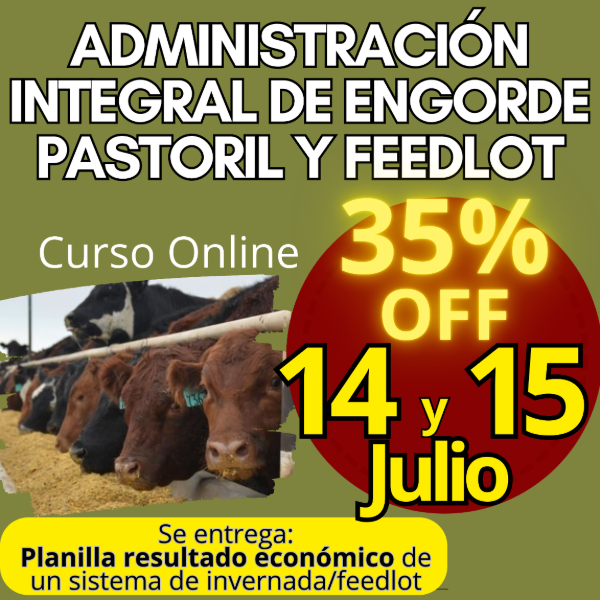 Producto - Curso Online: Administración Integral de Engorde Pastoril y Feedlot