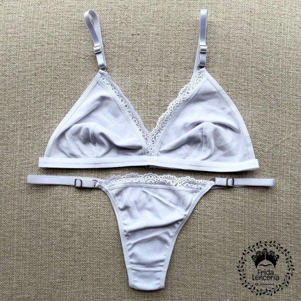 Producto - Conjunto s/ armar Puntilla Blanco