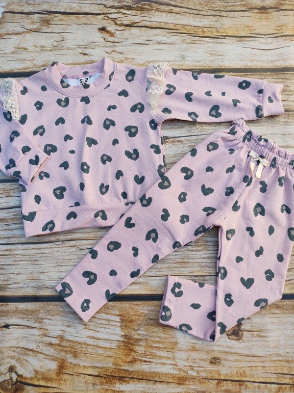 Producto - Conjunto Love Print Rosa