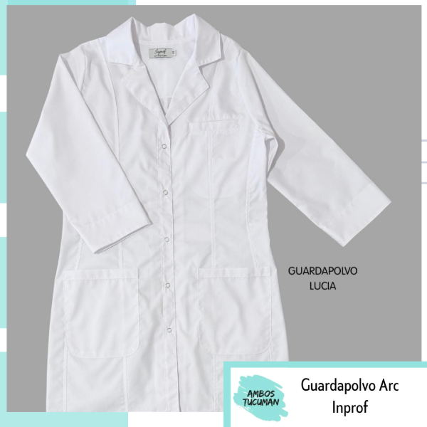 Producto - Guardapolvo Inprof Lucía (Blanco Liso) - 0