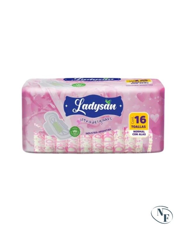 Producto - TOALLITAS FEMEMENINAS LADYSAN CON ALAS X16