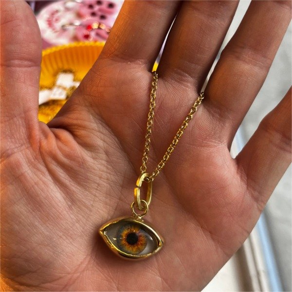 Producto - Collar Ojo Bronce