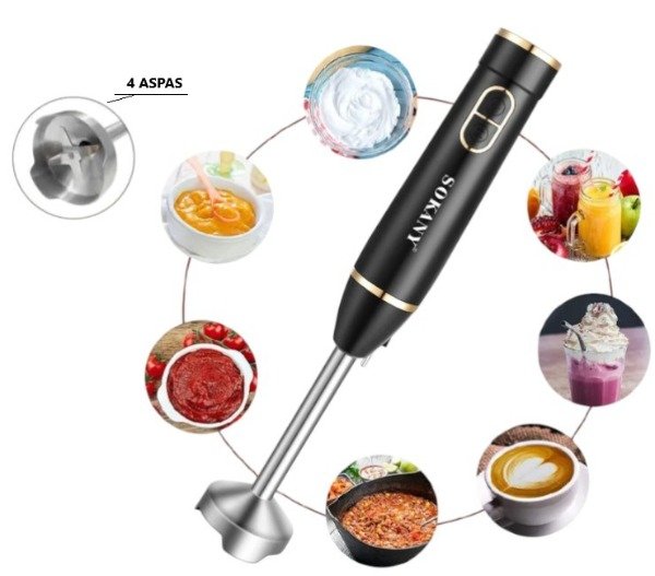 Producto - Mini Pimer Acero Inoxidable Sokany