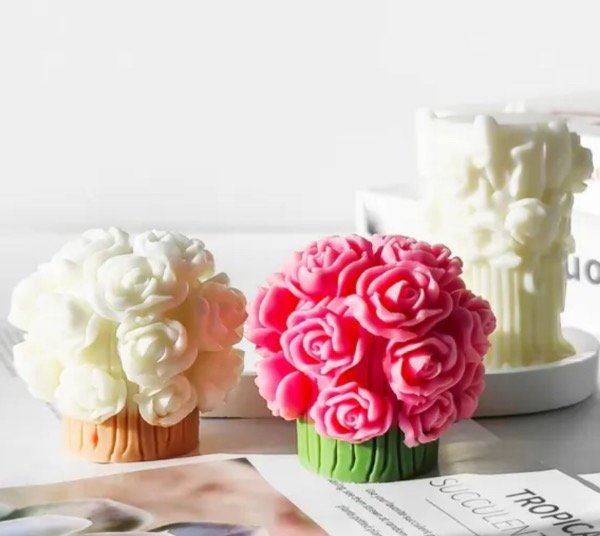 Producto - MOLDE SILICONA RAMO DE ROSAS.s