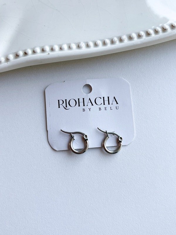 Producto - Argollas Misi plateado (10mm)
