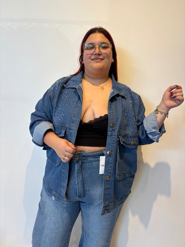Producto - Campera DENIM GLOW celeste