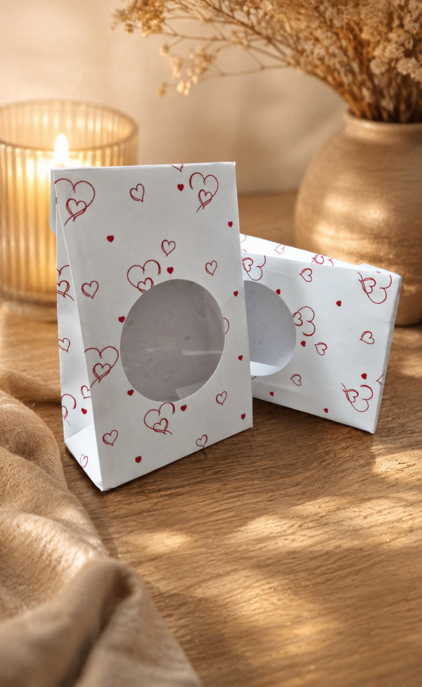 Producto - Bolsita corazones con visor x10