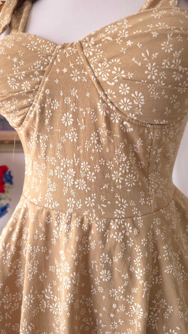 Producto - Vestido Coquette Nadinne Beige! IMPORTADO NUEVO - 2