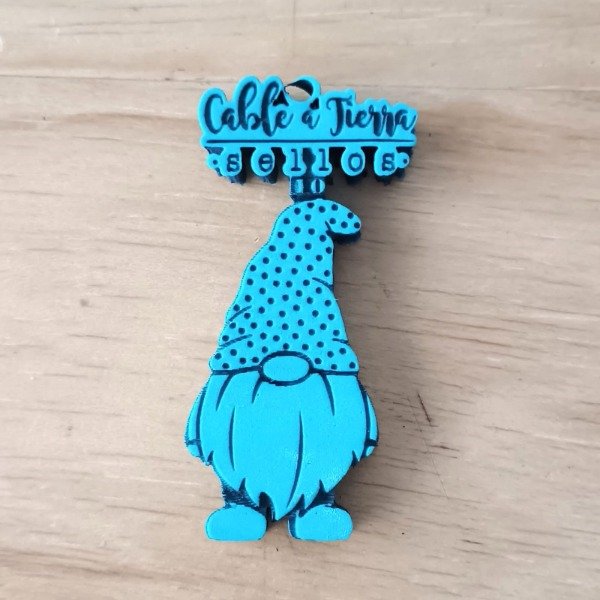 Producto - Sello de goma XXL Gnomo chiqui