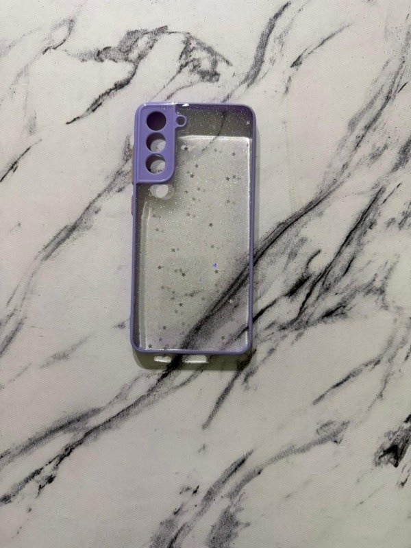 Producto - Clear borde lila estrellas