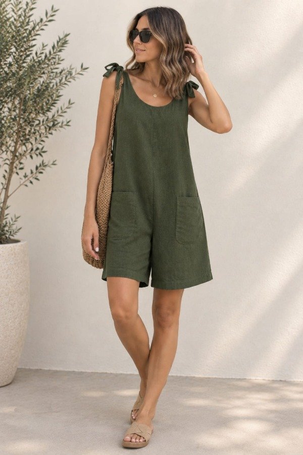 Producto - Mono de Lino Corto - 0