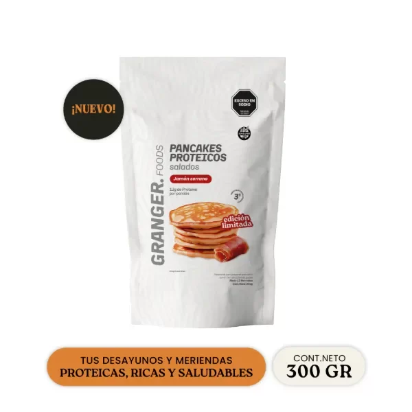 Producto - PANCAKES PROTEICOS JAMON SERRANO 300 GRS. - GRANGER