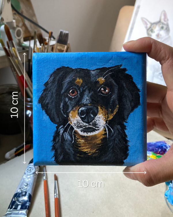 Producto - Retrato de mascota sobre bastidor - 1