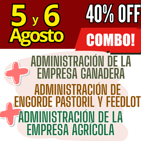 Producto - COMBO 3 CURSOS: Admin Ganadera + Engorde Pastoril y Feedlot + Admin Agrícola - 0