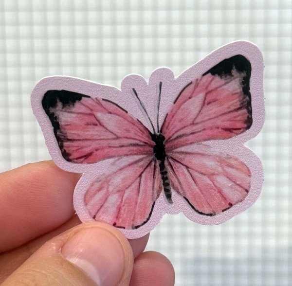 Producto - Sticker mariposa rosa