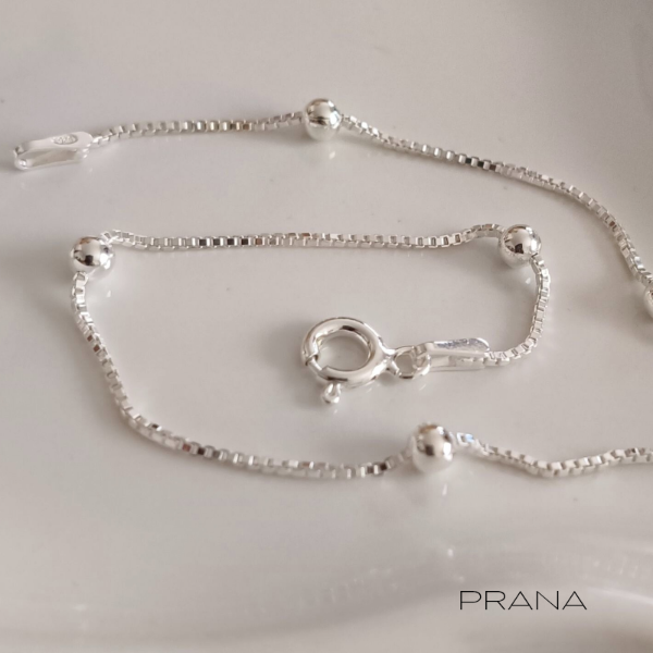 Producto - Pulsera Veneciana con Bolitas - 18,5cm