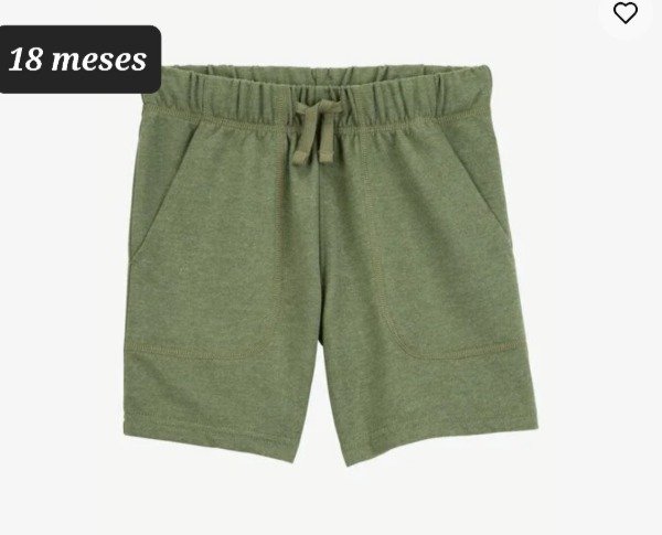 Producto - Short algodón carters talle 18 meses verde