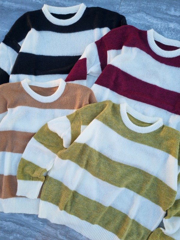 Producto - Reingresa el dia 10/7 [knit053] Sweater rayado Po