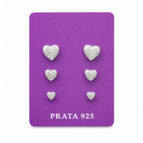 Producto - Set x4 aros corazon