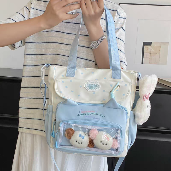 Producto - Morral Itabag Pastel con accesorios