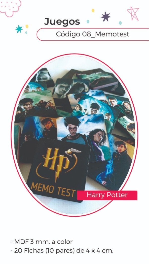 Producto - Memotest Harry Potter