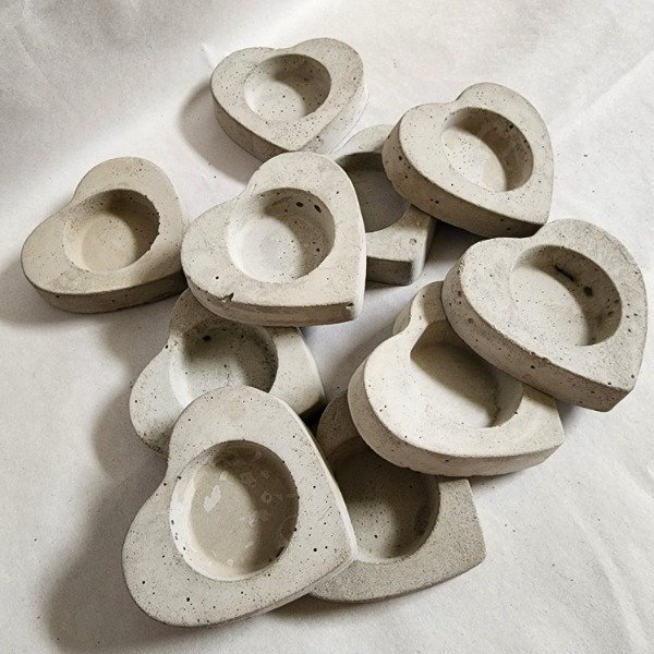 Producto - Porta Vela de Cemento (en Crudo) - Pack 10 Unidades