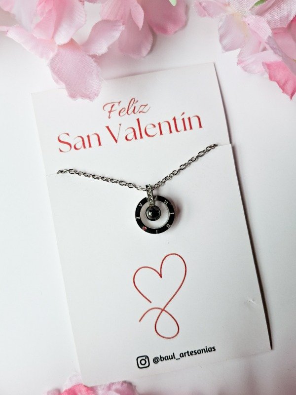 Producto - Collar Te amo en 100 idiomas San Valentín
