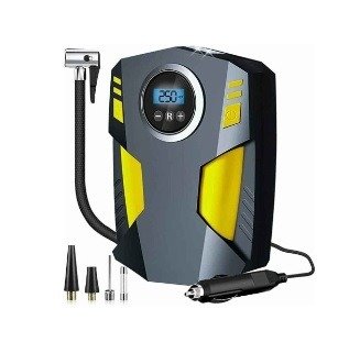 Producto - Compresor de Aire digital negro y Amarillo