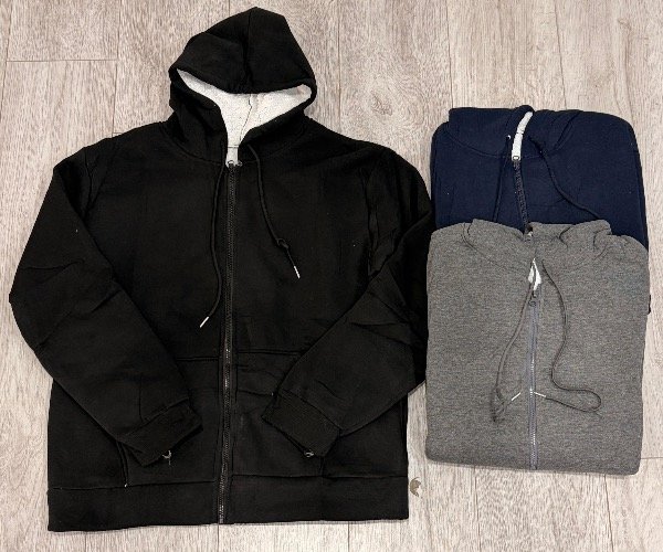 Campera friza con piel