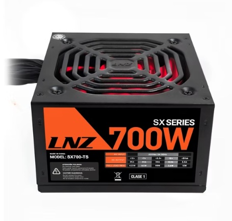 Producto - Fuente ATX 700W -fan 12cm red -pfc activo -cables planos -c/cable power -box ret