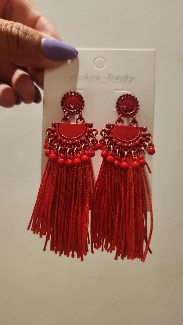 Producto - AROS ROJOS CON FLECOS