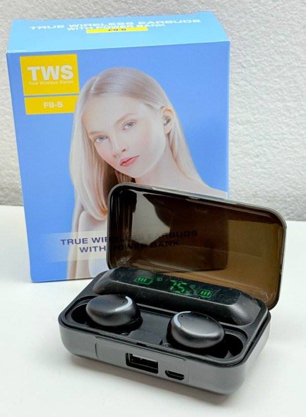 Producto - AURICULAR F9 CON VISOR DE BATERIA