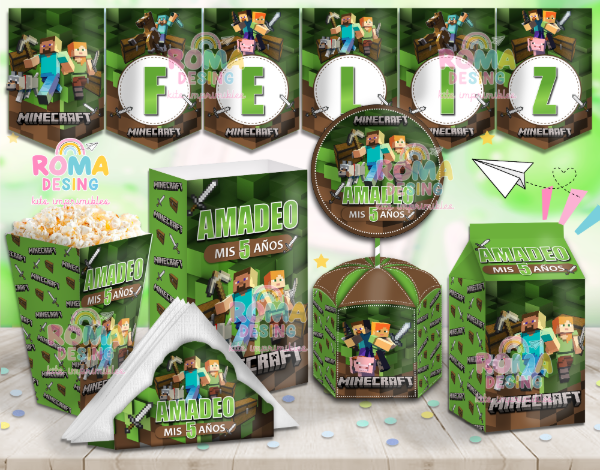 Producto - Kit imprimible Minecraft