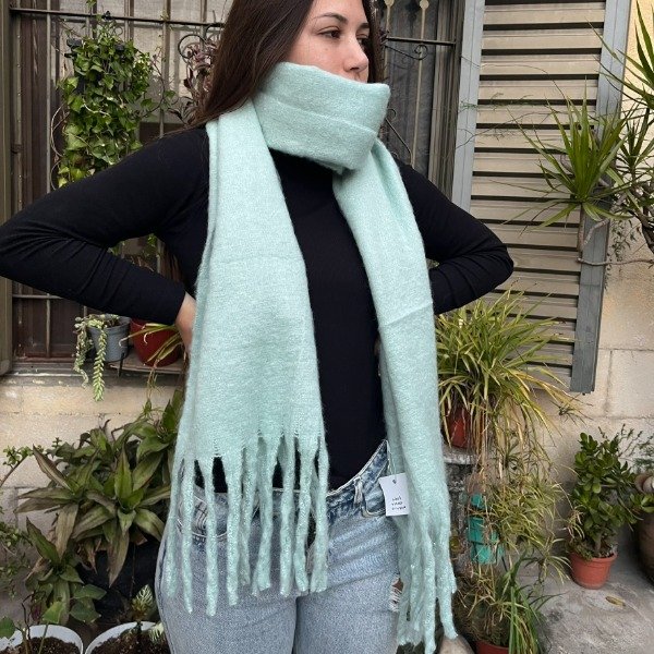 Producto - Bufandon nube turquesa