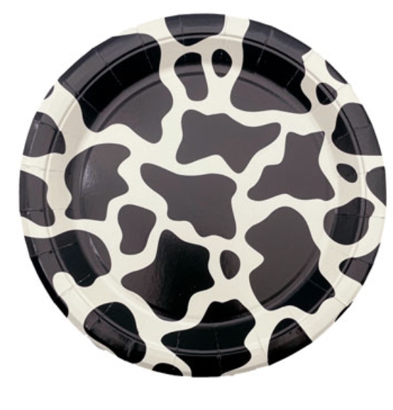 Producto - Platos polipapel 18cm manchas negras x10u