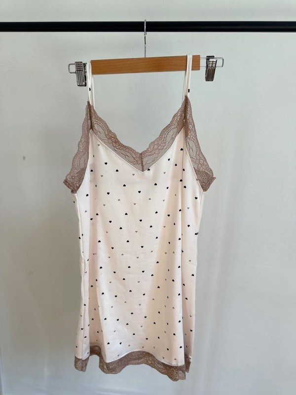 Producto - Camisón Juana corazoncitos con puntilla