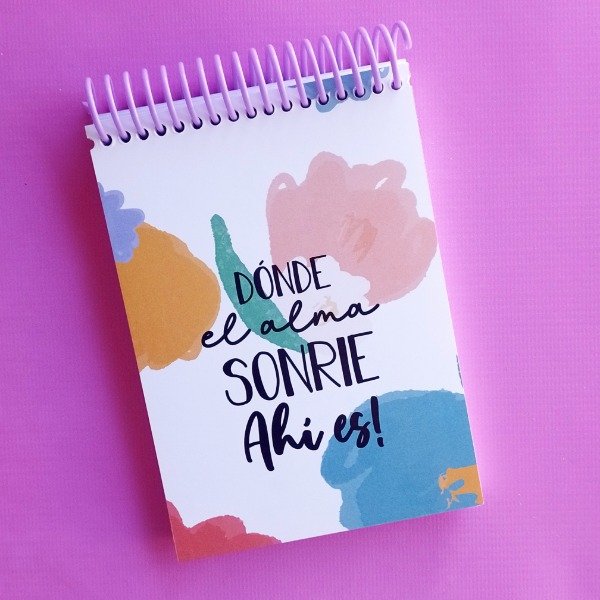Producto - LIBRETA DONDE EL ALMA SONRIE
